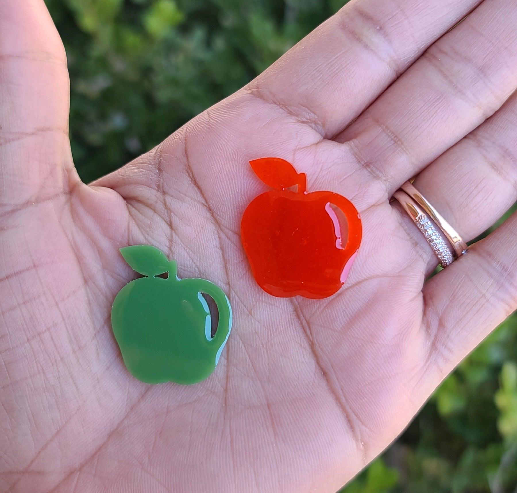 Apple Silicone Mold, Apple Mold for Resin, Apple Shape Resin Mold Tecahr Earring Mold - Art By Suleny Craft Store LLC