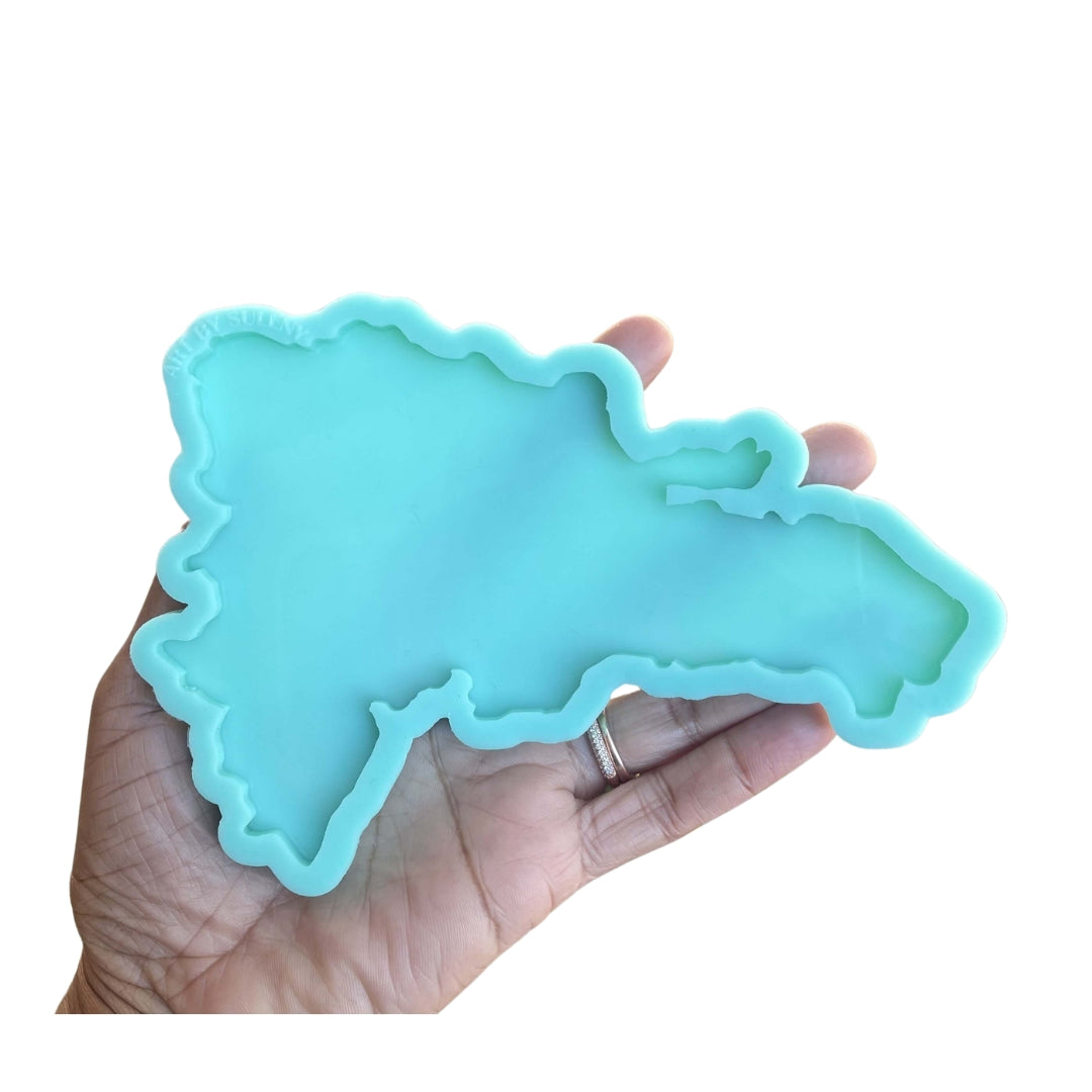 Dominican Republic Silicone Mold DR Coasters Mold Republica Dominicana Letreros