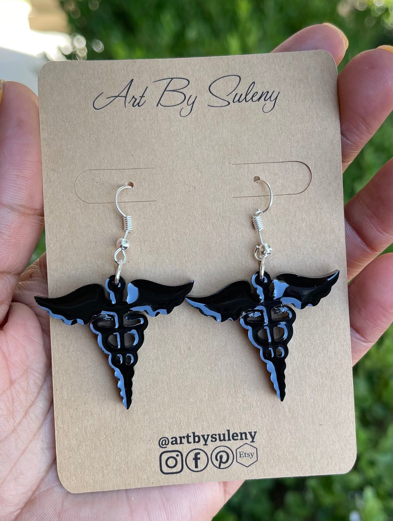 Medicine Doctor Symbol Dangle Earrings