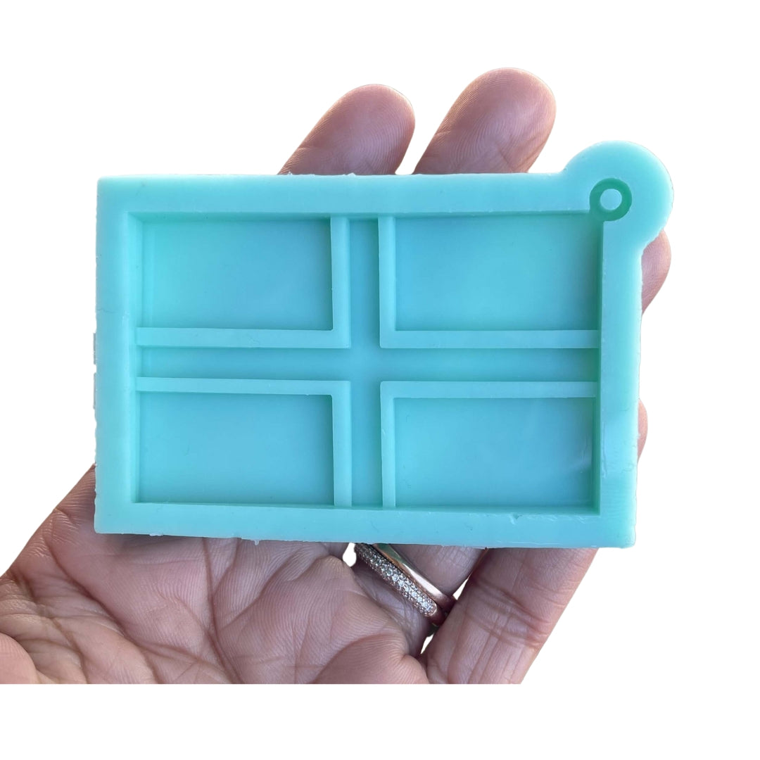 Dominican Republic Flag Mold DR Flag Keychain Bandera Republica Dominicana