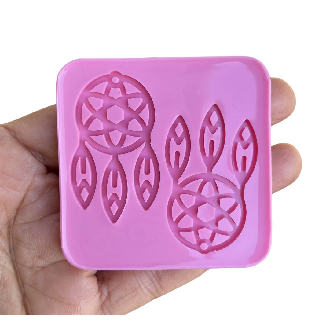 Dream Catcher Mold for Resin Keychain Dreamcatcher Silicone Mold