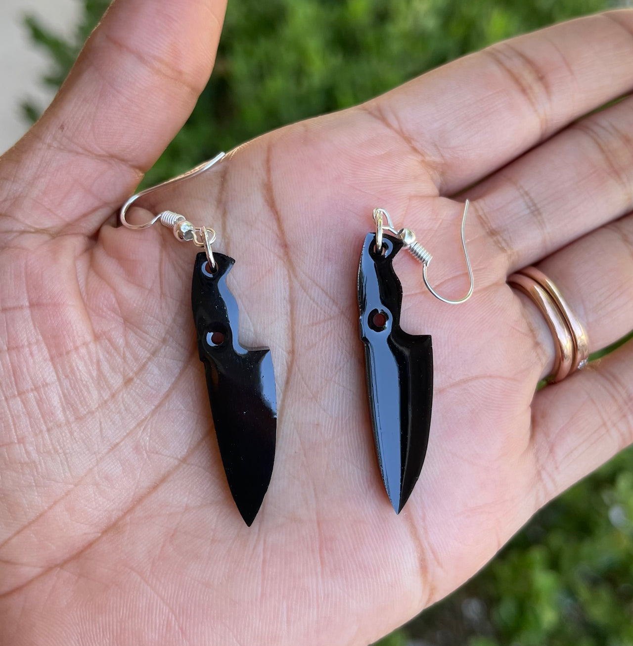 Chef Knife Dangle Earrings