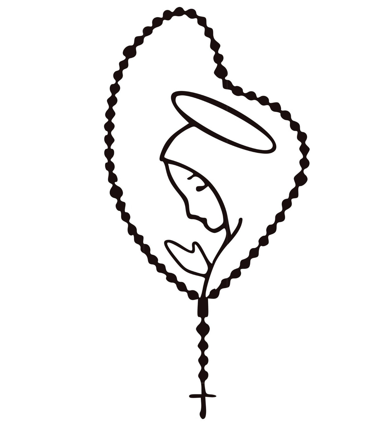 Virgin Mary Car Sticker