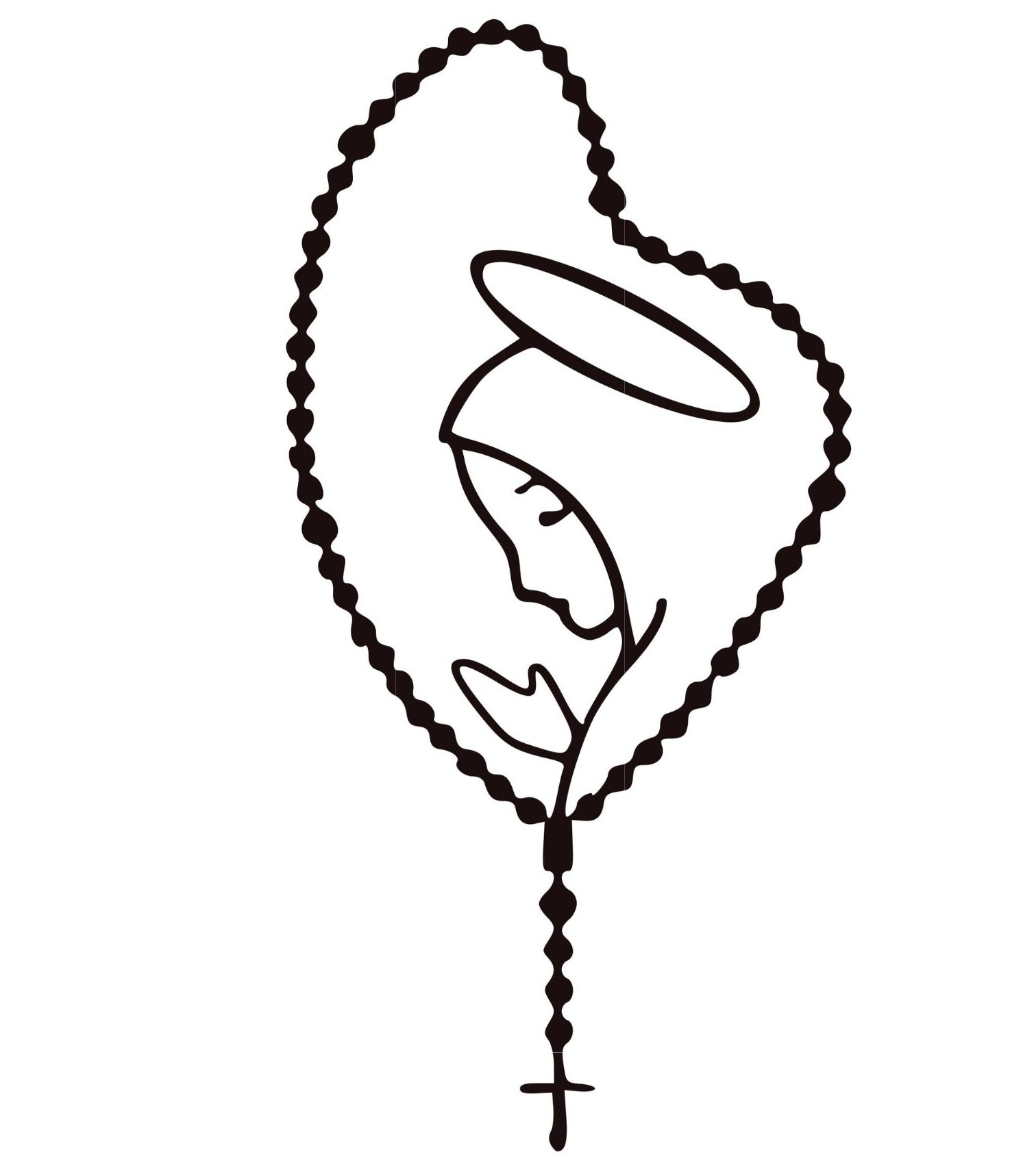 Virgin Mary Car Sticker