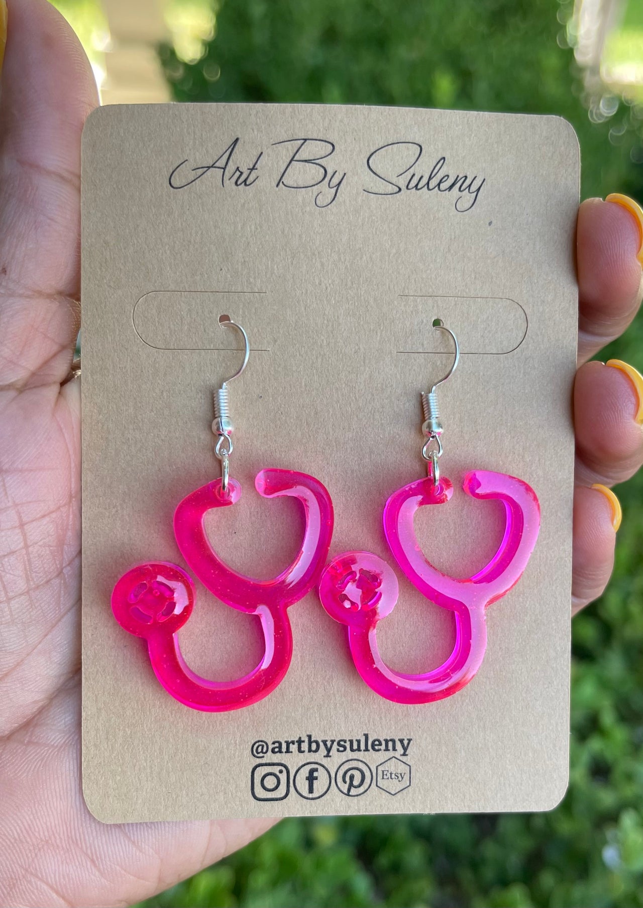 Stethoscope Nurse Doctor Dangle Earrings