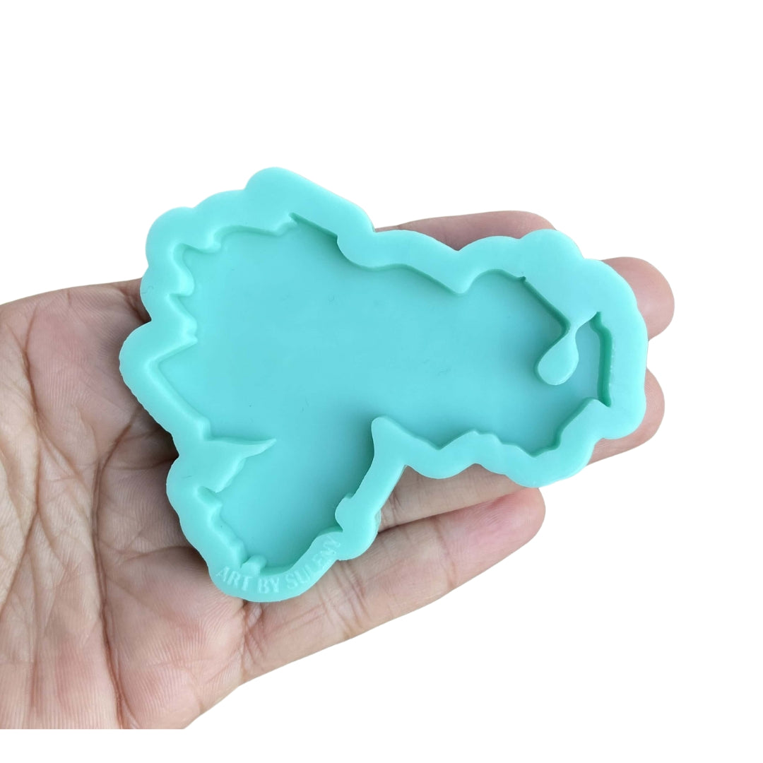 Venezuela Map Silicone Mold for Keychain Venezuela Resin Mold