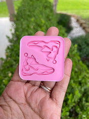 Shoes Earrings Mold - Sport Mold for Resin - Basketball Shoes Mold - NBA Shoes Mold - Keychain mold - Silicone Mold for Epoxy Resin - Art By Suleny Craft Store LLC