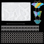 Butterfly Keychain Mold for Resin / Coaster Silcone Mold for Craft Resin DIY CLEARENCE - Art By Suleny Craft Store LLC