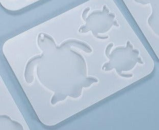 Turtle Mold for Keychain / Resin Silicone Mold / Turtle Silicone Mold