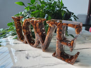 Coffee Bean Love Resin Sign - LOVE Sign
