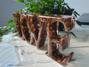 Coffee Bean Love Resin Sign - LOVE Sign