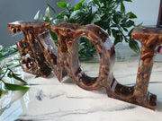Coffee Bean Love Resin Sign - LOVE Sign
