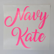 Custom Decal Vinyl Name Sticker - Art By Suleny Craft Store LLC