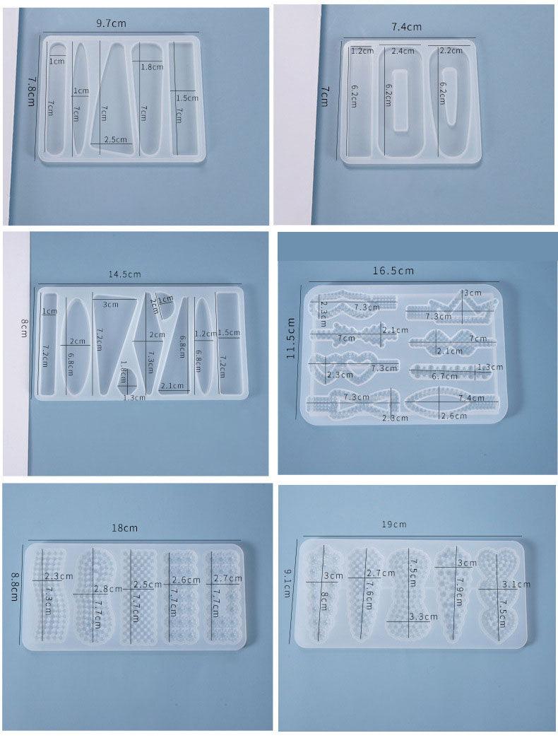 Hair Clip Mold for Resin / Silcone Mold for Craft Resin DIY / Hair Pin Jewelry Resin Mold CLEARENCE - Art By Suleny Craft Store LLC