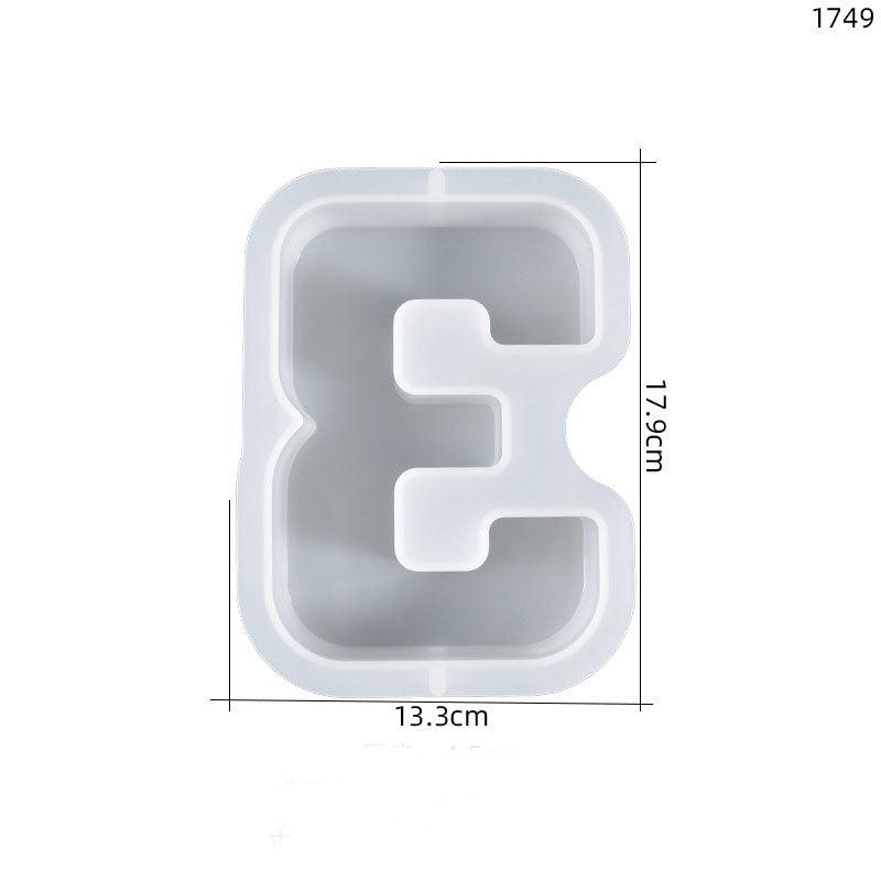 Big Numbers Silicone Mold -Number Mold for Resin - Big Mold - Letters Mold for Epoxy Resin - Art By Suleny Craft Store LLC