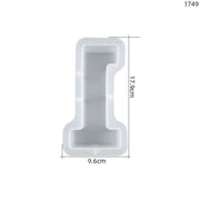 Big Numbers Silicone Mold -Number Mold for Resin - Big Mold - Letters Mold for Epoxy Resin - Art By Suleny Craft Store LLC