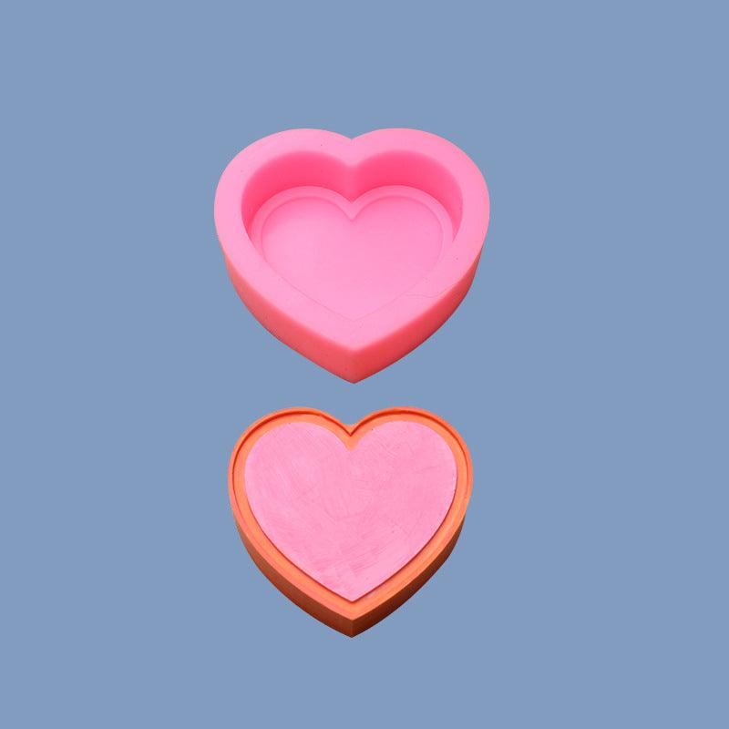 Heart Lover Mold / Couples Pendant Mold / Hear Mold for Jewelry / Love Mold CLEARENCE - Art By Suleny Craft Store LLC