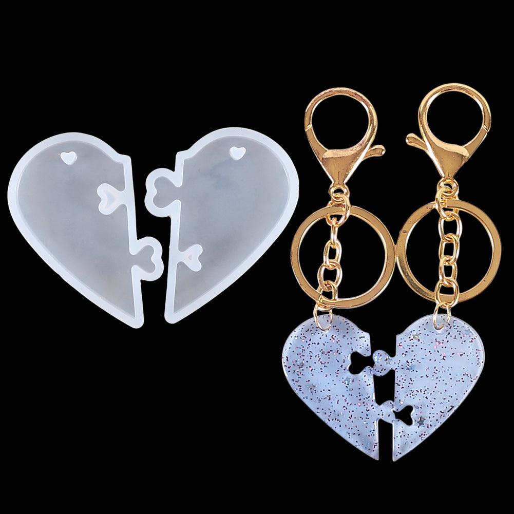 Heart Locks for Lover Mold / Couples Pendant Mold / Hear Mold for Jewelry / Love Mold