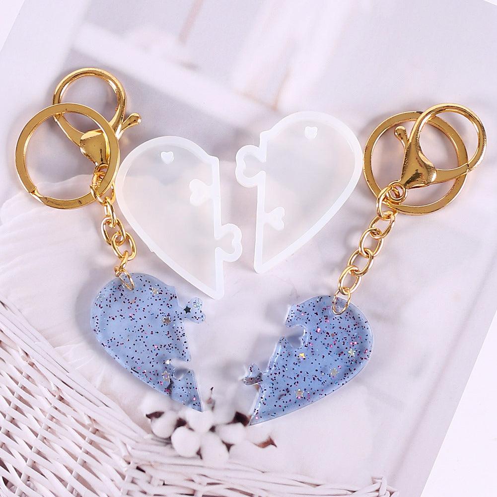 Heart Locks for Lover Mold / Couples Pendant Mold / Hear Mold for Jewelry / Love Mold