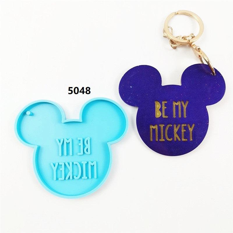 Keychain Mold for Resin / Be My Mickey Mouse Mold / Mouse Keychain Mold