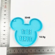 Keychain Mold for Resin / Be My Mickey Mouse Mold / Mouse Keychain Mold