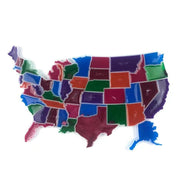 USA Map Mold / Shiny States USA Mold / 50 States Mold / USA Map Puzzle Resin Mold
