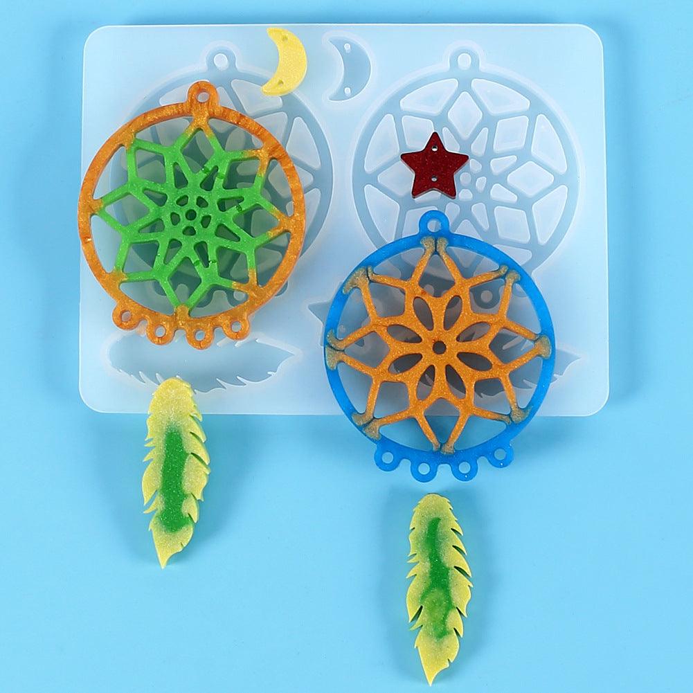 Dream Catcher Keychain Mold for Resin / Silcone Mold for Craft Resin DIY