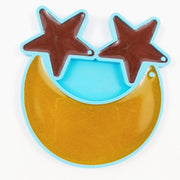 Moon Star Mold / Moon and Star Keychain Mold / Moon Star Resin Mold