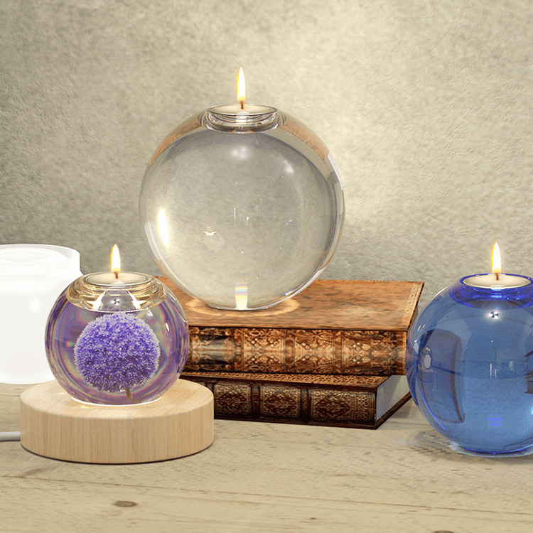 Candle Holder Mold / Resin Candle Holder / Flowers Resin Mold / DIY Epoxy Resin Art CLEARENCE - Art By Suleny Craft Store LLC