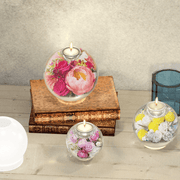 Candle Holder Mold / Resin Candle Holder / Flowers Resin Mold / DIY Epoxy Resin Art CLEARENCE - Art By Suleny Craft Store LLC