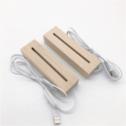 LED Night Light Wooden Base Lamp Resin Craft DIY Home Decoration CLEARENCE - Art By Suleny Craft Store LLC