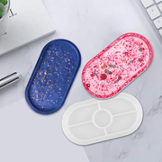 Oval Resin Mold / Oval Tray Mold for Resin - Concrete Mold - Plaster Mold - Mold for Home Decoration - Oval Tray Mold - Soap Mold - Ashtray Mold