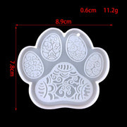 Paw Decorative Silicone Mold / Dog Paw Keychain Mold / Wolf Animals Paw