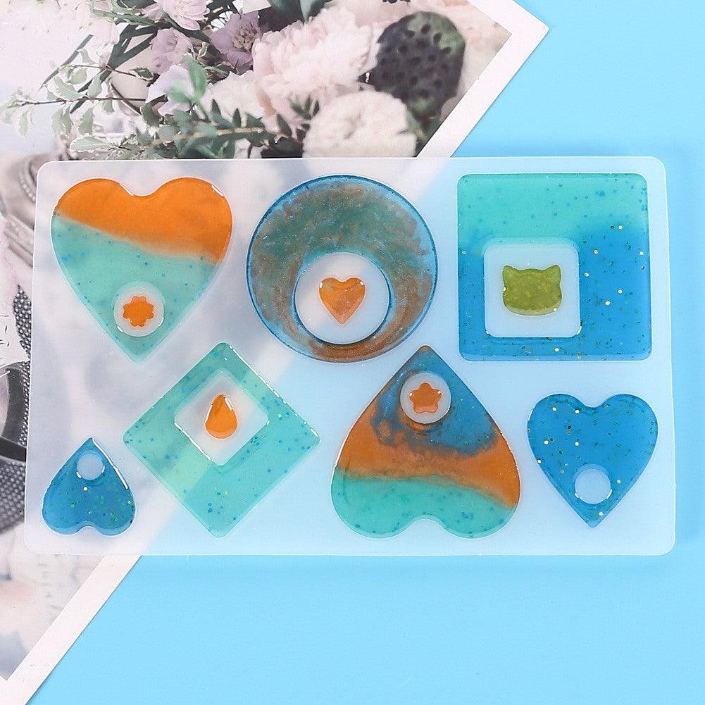 Pendant Silicone Mold Jewelry Silicone Mold for Epoxy Resin Keychain Shape Mold CLEARENCE - Art By Suleny Craft Store LLC