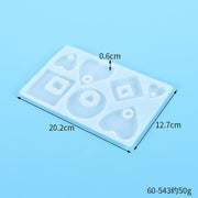 Pendant Silicone Mold Jewelry Silicone Mold for Epoxy Resin Keychain Shape Mold CLEARENCE - Art By Suleny Craft Store LLC