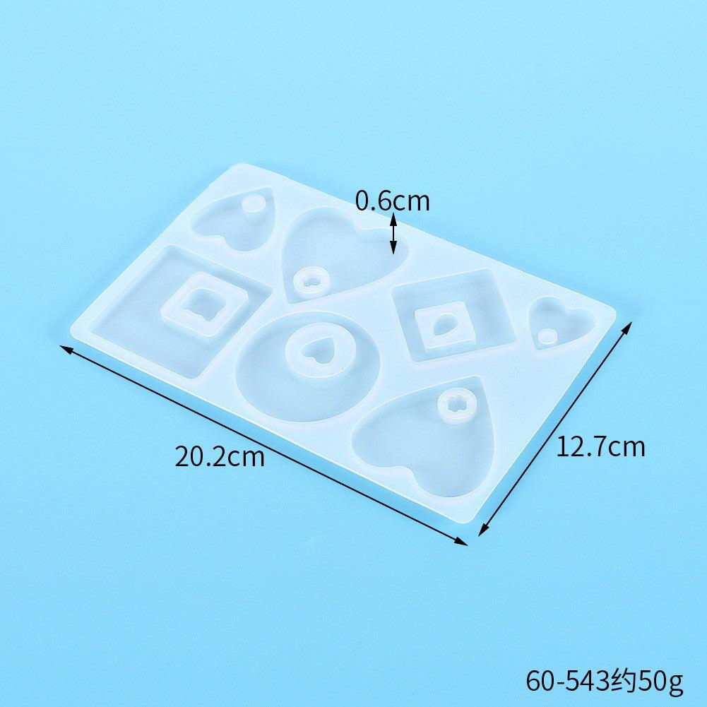 Pendant Silicone Mold Jewelry Silicone Mold for Epoxy Resin Keychain Shape Mold CLEARENCE - Art By Suleny Craft Store LLC