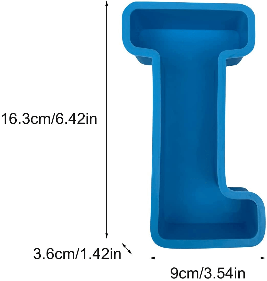 Alphabet Silicone Mold - Letter Mold for Resin - Big Letter Mold - Mold for Keychain - Letters Mold for Epoxy Resin - Art By Suleny Craft Store LLC
