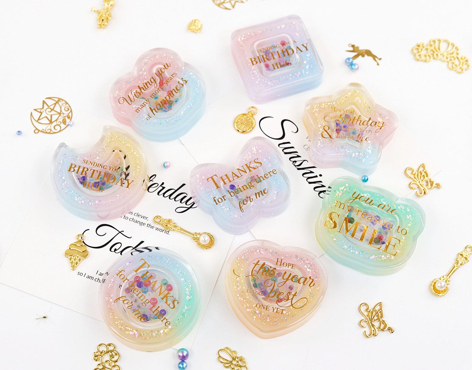 Quicksand Double Layer Keychain Resin Mold,Resin Shaker Mold for Pendant Jewelry Keychain Decoration Craft Making DIY - Art By Suleny Craft Store LLC