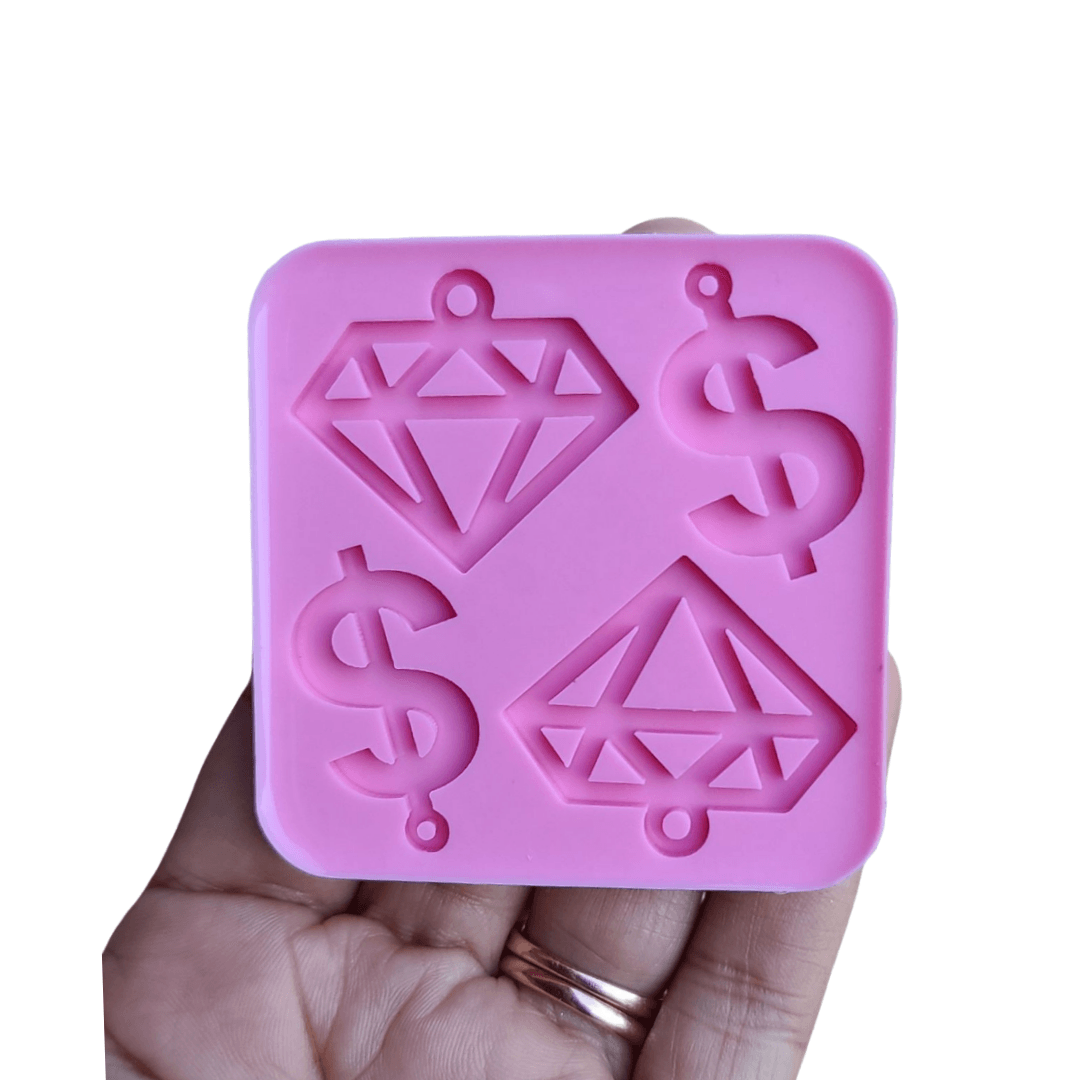 Diamond Silicone Mold - Money Silicone Mold - Money Symbol