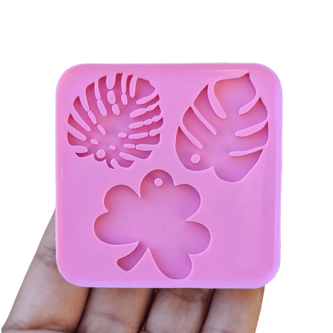 Monstera Leaf Silicone Mold Clover Mold for Earrings