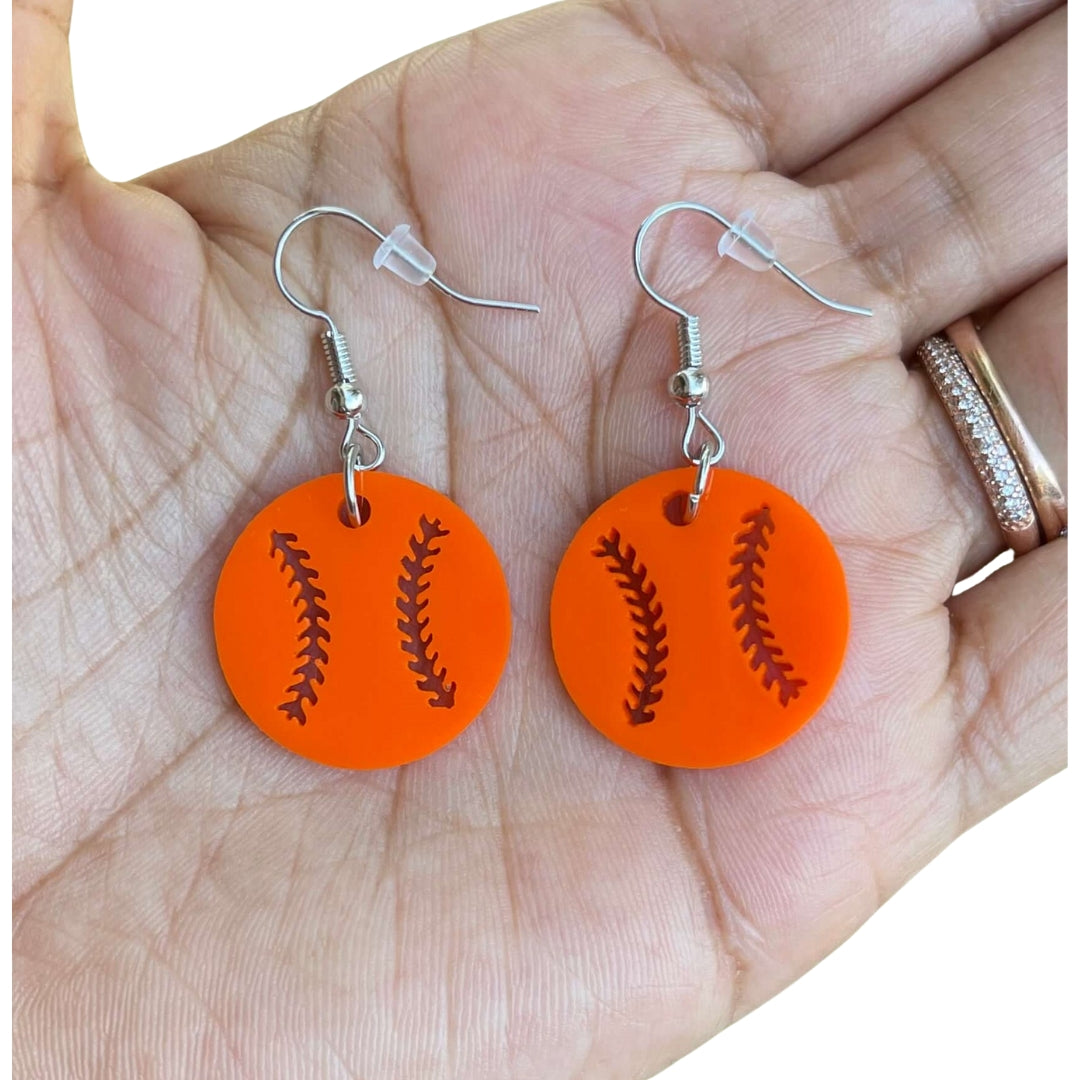 Baseball Dangle Earrings Sport Earrings set