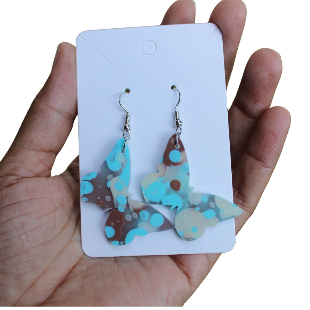 Butterfly Dangle Earrings Acrylic Butterfly Earrings