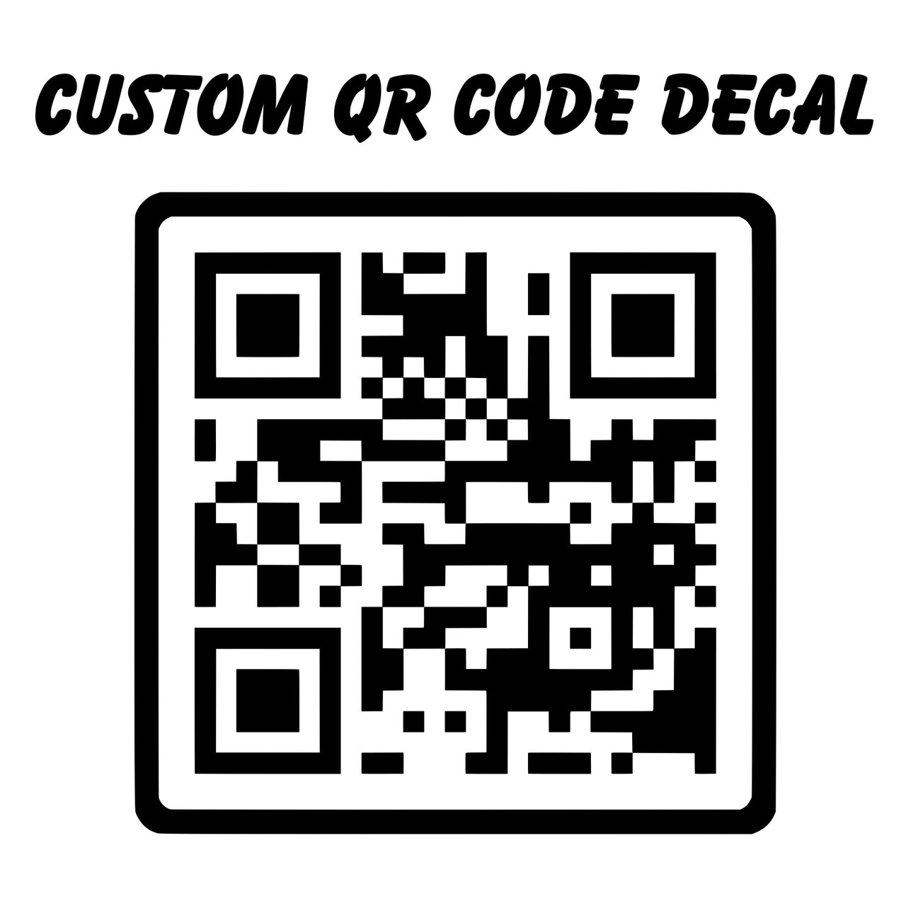 Custom QR Code Car Decal Personalized Website or Social Media Business Car QR Code Decal