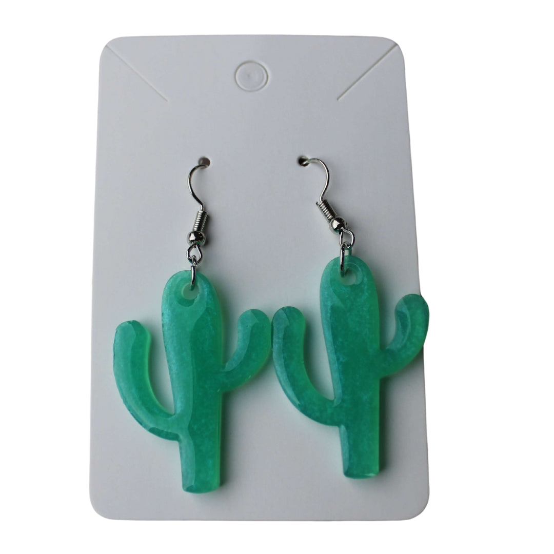 Cactus Dangle Earrings Mexico Symbol Earrings