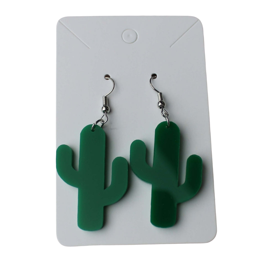 Cactus Dangle Earrings Mexico Symbol Earrings