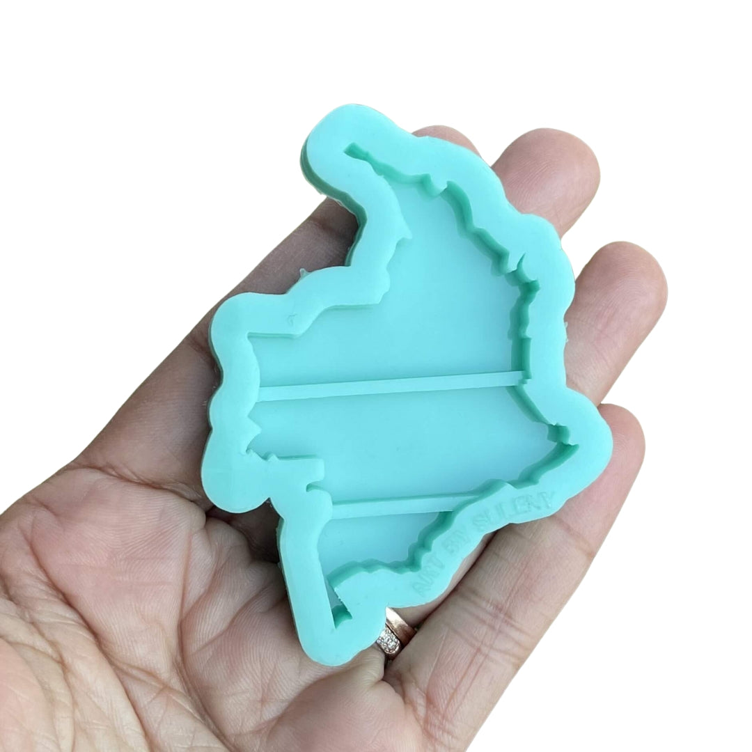 Colombia Map Silicone Mold for Keychain Colombia Resin Mold