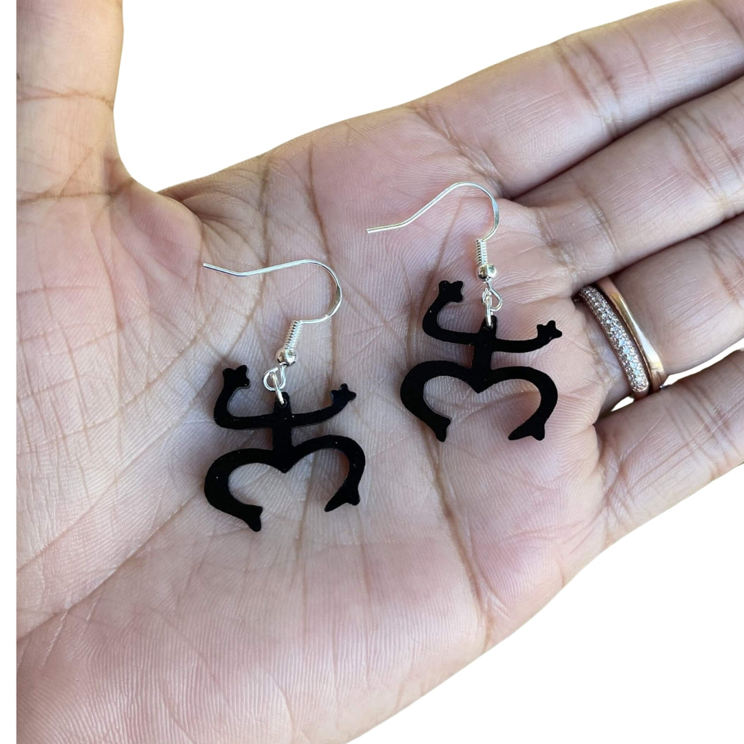 Puerto Rico Coqui Frog Acrylic Dangle Earrings