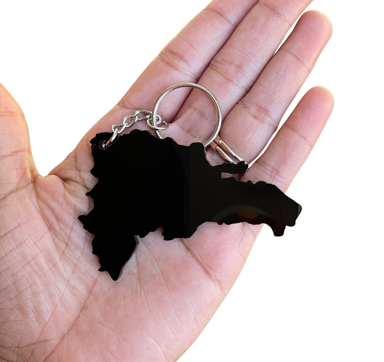 Dominican Republic Map Acrylic Keychain