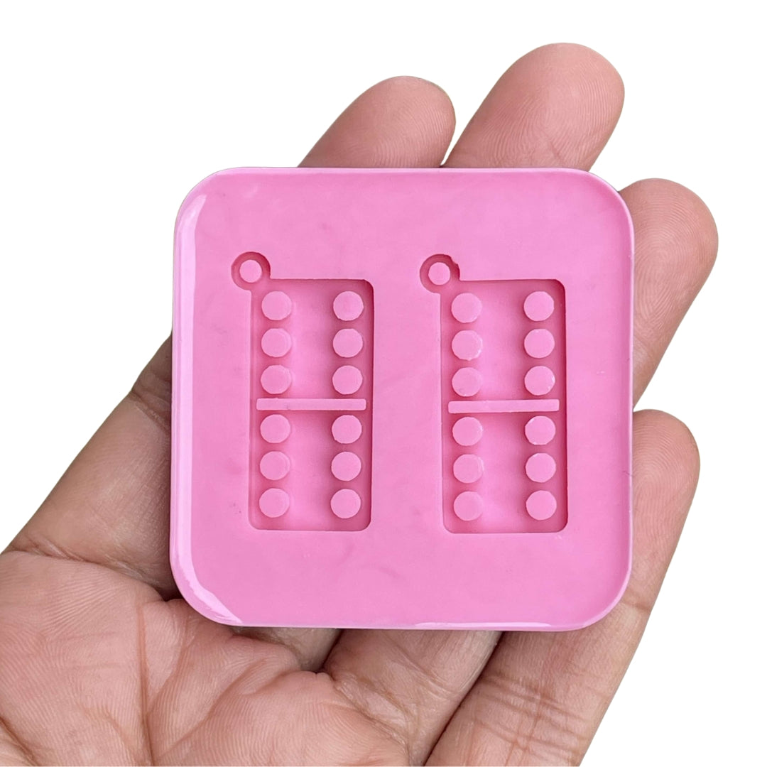Domino Silicone Mold for Earrings