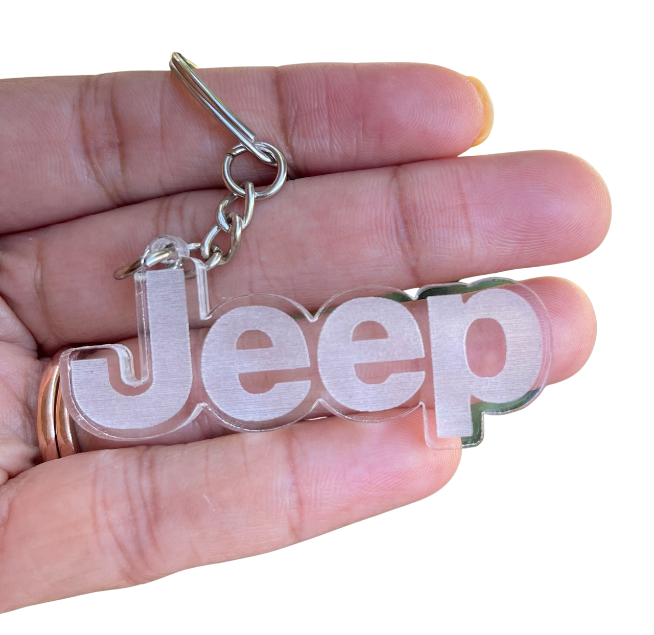 Jeep Acrylic Engraved Keychain